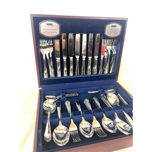 189 - Viners cased cutlery, 66 pieces