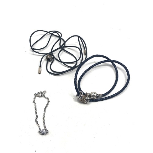 356 - 3 pandora item necklace & bracelets