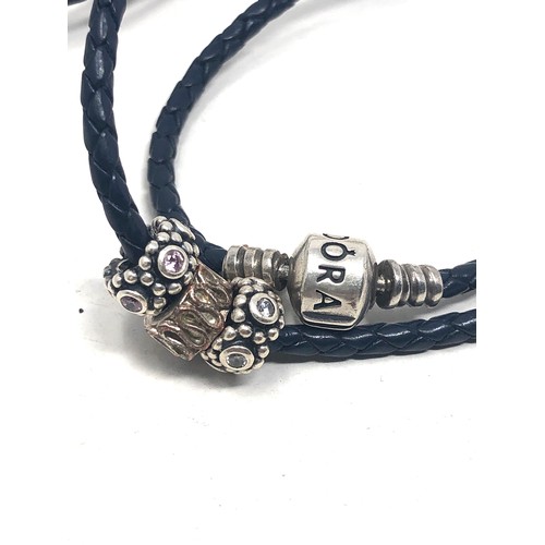 356 - 3 pandora item necklace & bracelets