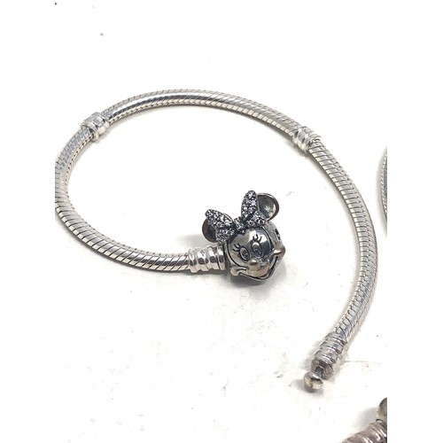 352 - 3 silver pandora bracelets