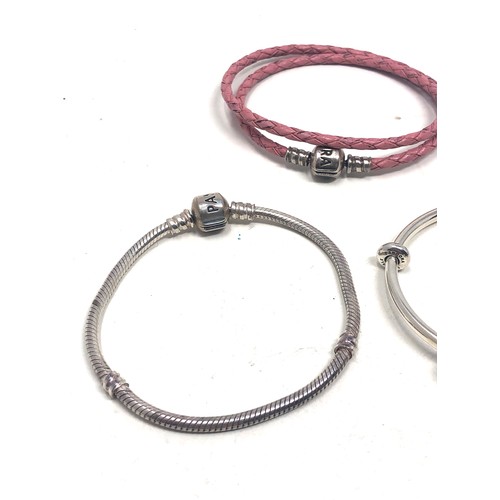 359 - 3 silver pandora bracelets