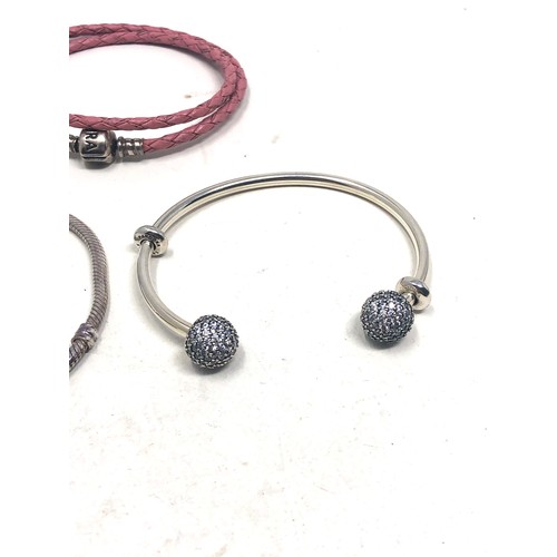 359 - 3 silver pandora bracelets