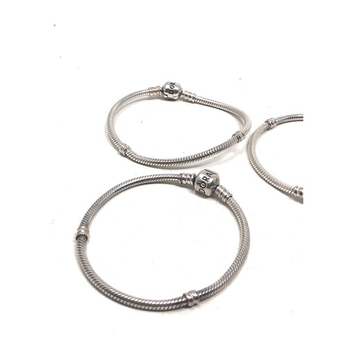 375 - 3 silver pandora bracelets