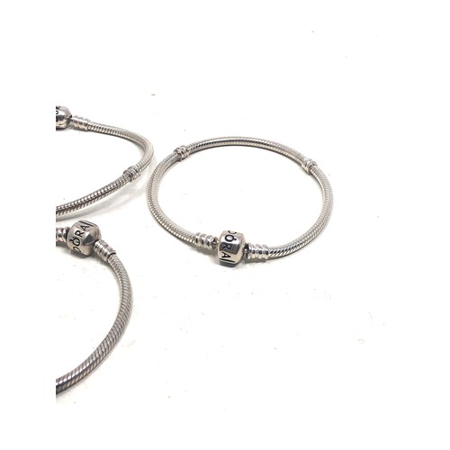 375 - 3 silver pandora bracelets