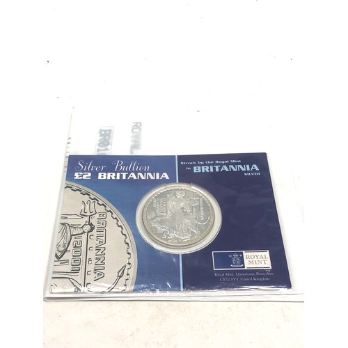 422 - Royal mint Silver bullion £2 britannia sealed