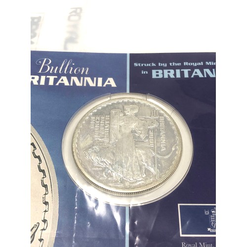 422 - Royal mint Silver bullion £2 britannia sealed