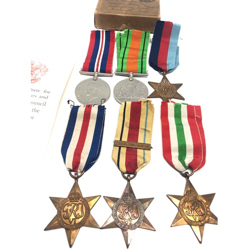 412 - Boxed ww2 medal group