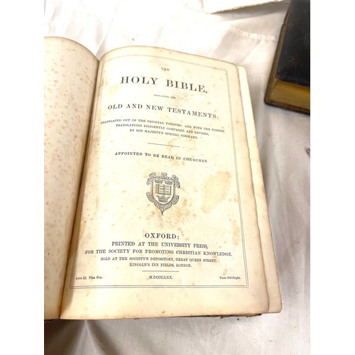 84 - Vintage photograph album and a Old and New testament Holy Bible