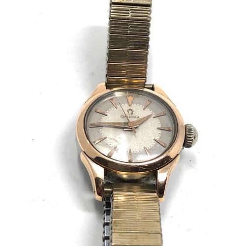 397 - Ladies vintage omega wristwatch hand winding and is ticking