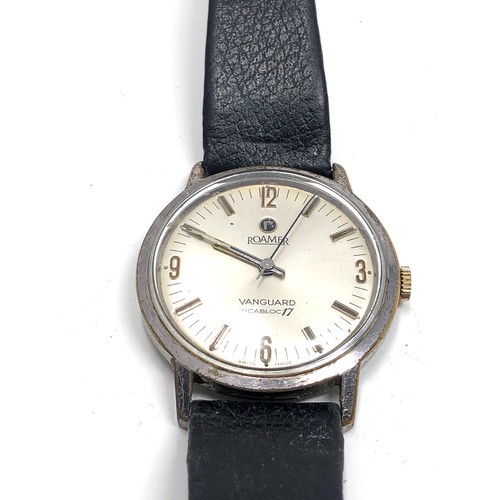 398 - Vintage Gents Roamer vanguard wristwatch hand winding and in working order