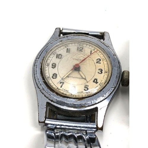 399 - 2 vintage military style wristwatches hand winding both in working order