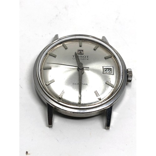 404 - Tissot visodate seastar gents vintage wristwatch tick but stops spares or repair