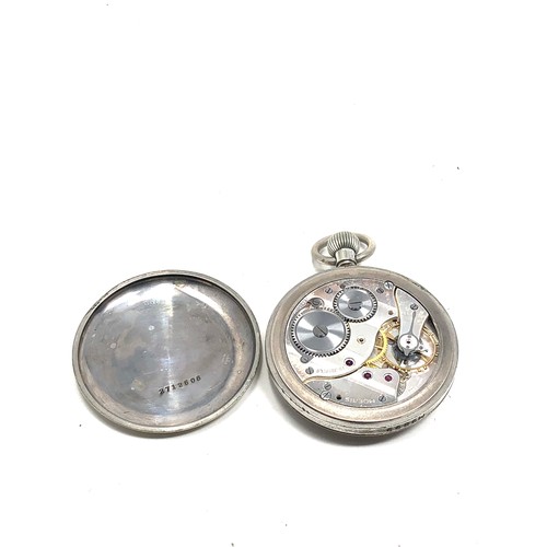 386 - Moeris g.s.t.p military pocket watch non working spares or repair