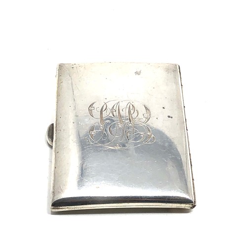 93 - Antique silver cigarette  case chester silver hallmarks weight 73g