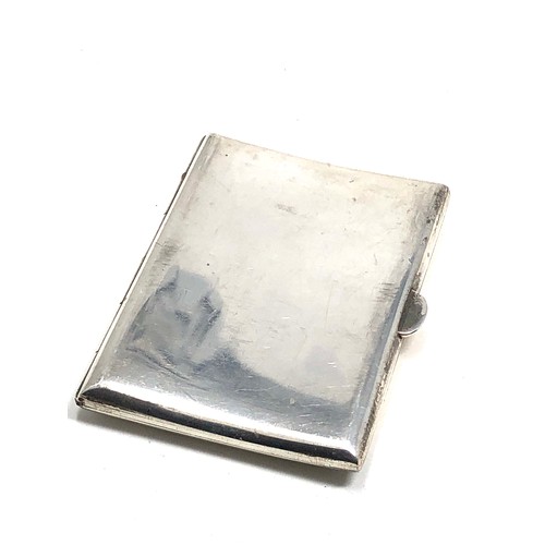 93 - Antique silver cigarette  case chester silver hallmarks weight 73g