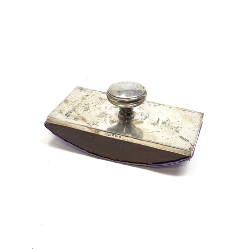 65 - Vintage silver ink blotter birmingham silver hallmarks measures approx 14cm wide