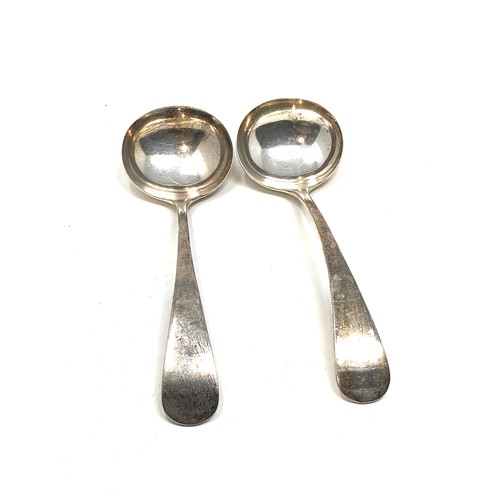 76 - Pair of antique silver ladles weight 155g