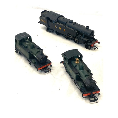 164 - Mainline OO gauge Class Steam Locomotive 3205, Dapol 0-4-2 1420, Airfix  GWR 1466 LMS 2691