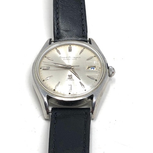 392 - Girard Perregaux gyromatic circa 60’s gents wristwatch handwind in working order but no warranty giv... 