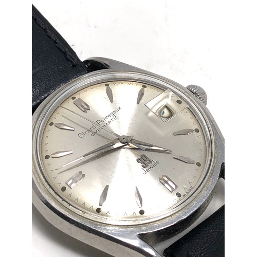 392 - Girard Perregaux gyromatic circa 60’s gents wristwatch handwind in working order but no warranty giv... 