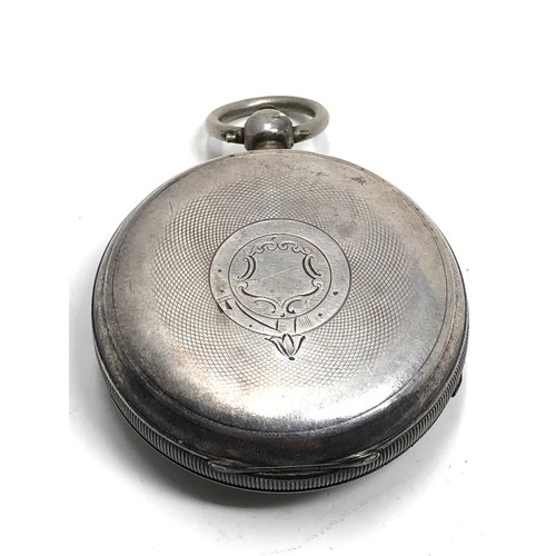 381 - Antique silver pocket watch J.G.Graves Sheffield the watch ticks but stops no warranty given