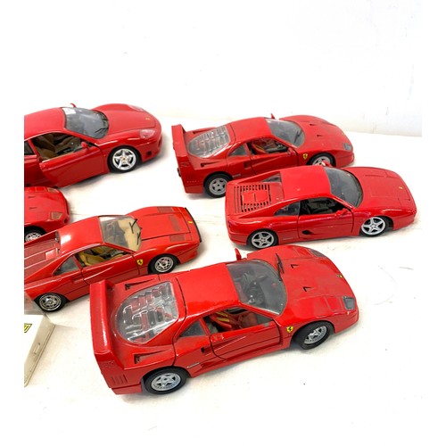 104 - Selection of die cast cars includes ferrari, corgi etc
