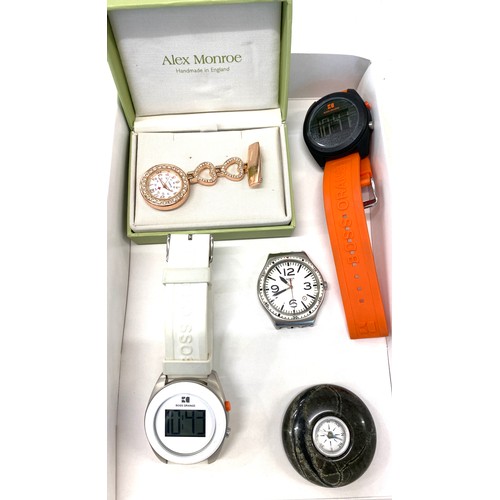 599 - Selection of ladies and gents watches includes Hugo boss etc