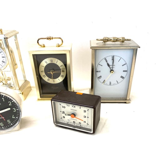 191 - Selection of 5 mantel clocks etc, untested