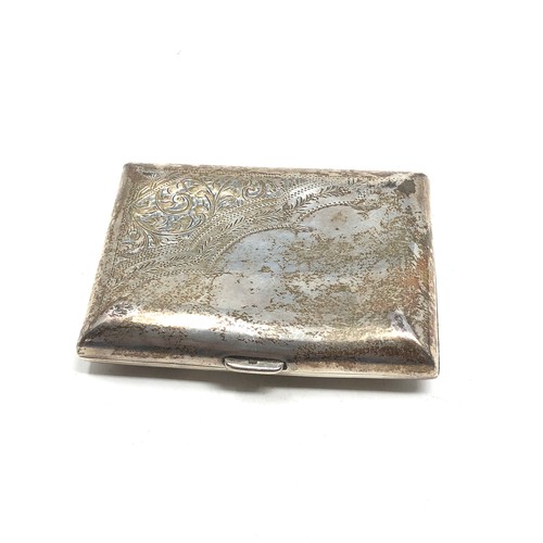 69 - Silver cigarette case weight 71g