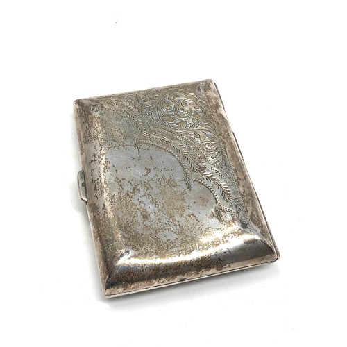 69 - Silver cigarette case weight 71g