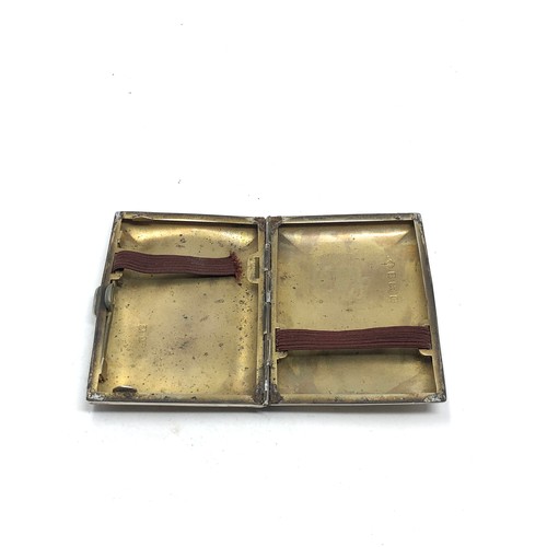 69 - Silver cigarette case weight 71g