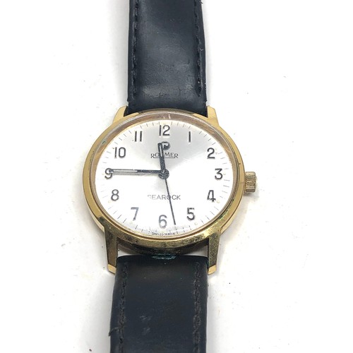 395 - Gents vintage Roamer searock wristwatch the watch is ticking