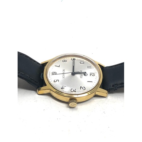 395 - Gents vintage Roamer searock wristwatch the watch is ticking