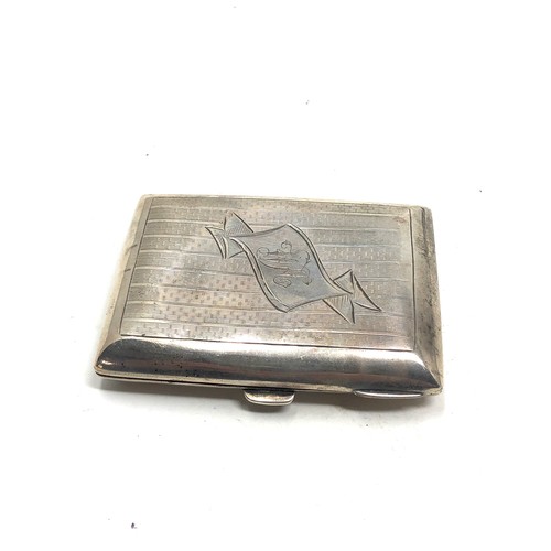 87 - Antique Silver cigarette case weight 62g