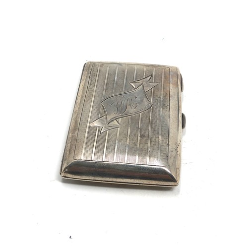 87 - Antique Silver cigarette case weight 62g