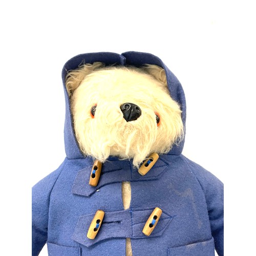 96 - Vintage Paddington bear, with red PB wellies, overall height 20 inches