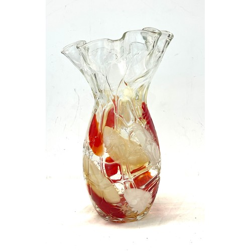 131 - Large art glass vase 13
