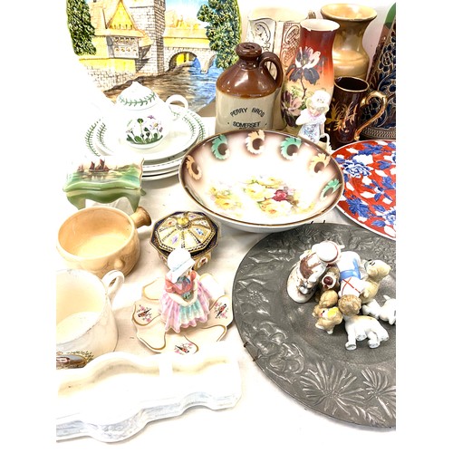 273 - Large selection of miscellaneous includes pottery, plates etc