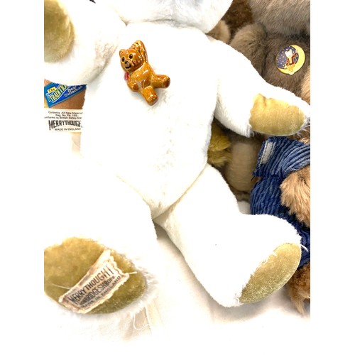 288 - Large selection of bears include Merrythought etc