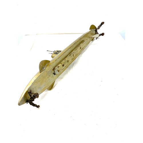 494 - Pre War elastic band propelled submarine 25