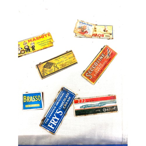 505 - Selection of advertising metal train signs