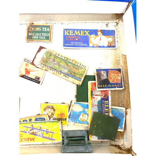 505 - Selection of advertising metal train signs