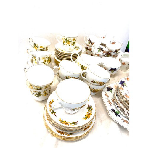 287 - 3 Part tea sets includes Colclough and Queen Anne