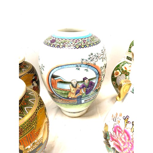 269 - 5 Oriental vases includes Park statement etc