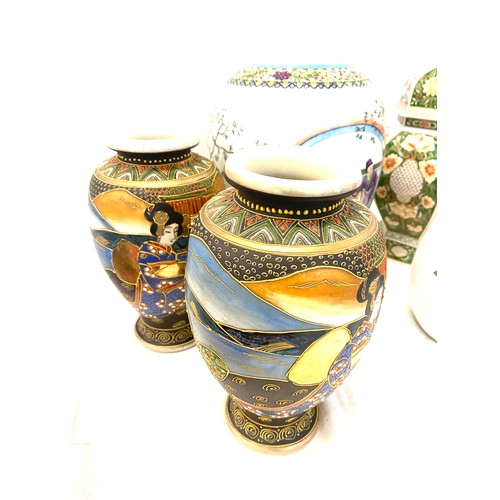 269 - 5 Oriental vases includes Park statement etc