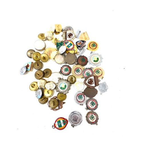 508 - Large selection of military buttons and fobs etc