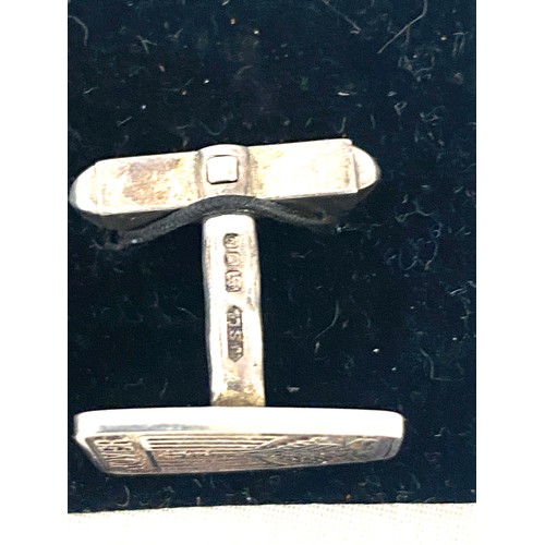 573 - Vintage silver rover cufflinks