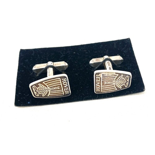 573 - Vintage silver rover cufflinks