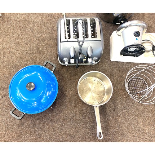 356 - Selection of electrical items includes rice cooker, toaster, blender etc, untested