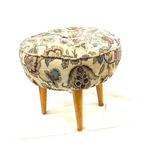 400 - Vintage upholstered footstool height 14.5